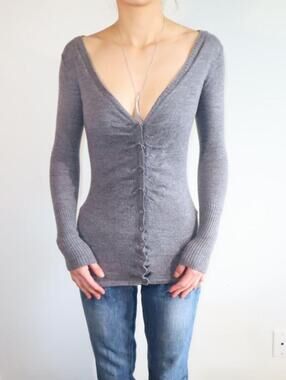 Susana Monaco Women's Grey Cardigan